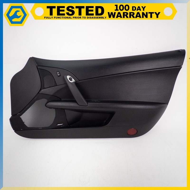 05-11 CHEVROLET CORVETTE C6 FRONT RIGHT SIDE INTERIOR DOOR PANEL BLACK OEM