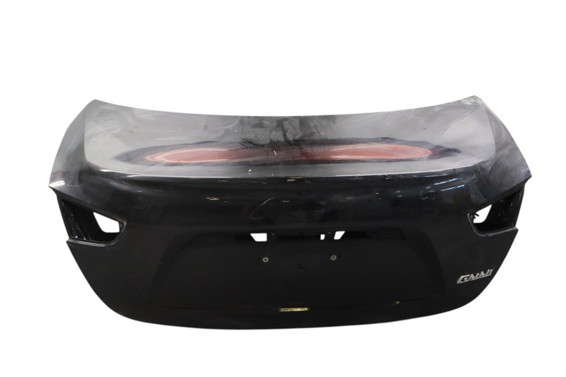 14-20 Maserati Ghibli Rear Trunk Lid Deck Shell Cover Panel Black 670008304 Oem