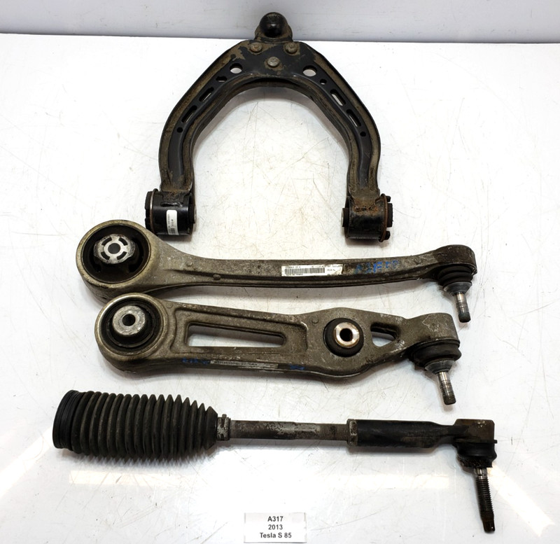✅ 12-16 OEM Tesla Model S Front Right Passenger Lower Upper Control Arm SET Of 4