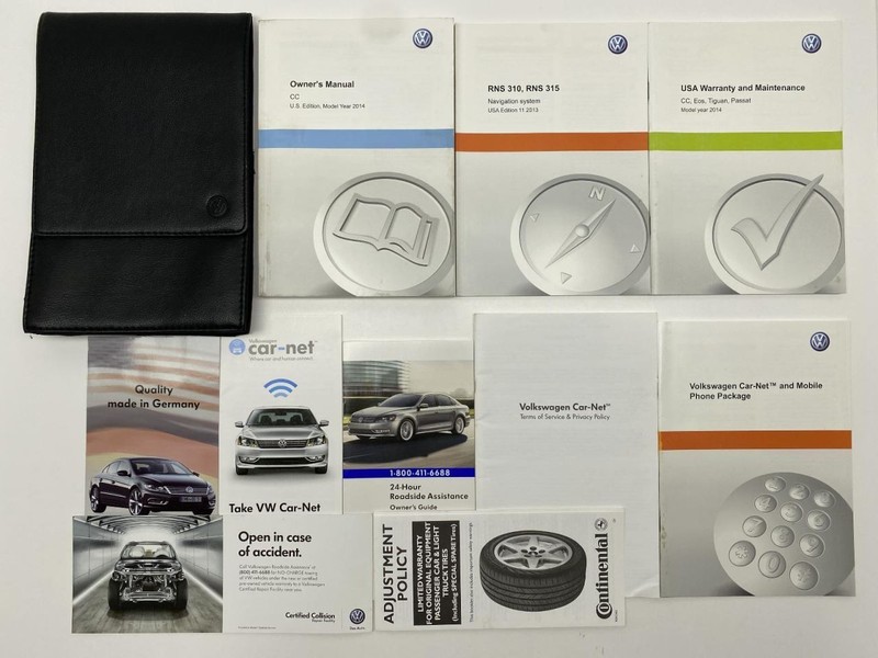 Owners Manual 2014 Volkswagen CC 86805