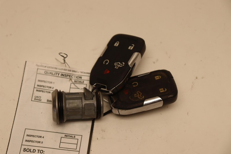 2020-2023 CHEVY SILVERADO 2500HD IGNITION LOCK CYLINDER W/ REMOTE KEY FOB OEM