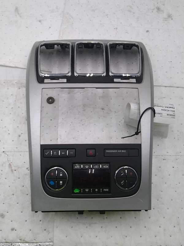 GMC Acadia 2011 A/C Selector Switch OEM Black 135K Mileage NJ25-26139-666011