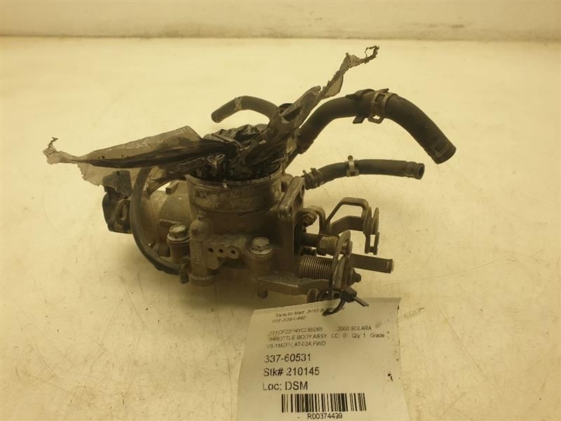 99-03 TOYOTA SOLARA 6 CYL 3.0L ENGINE THROTTLE BODY ASSEMBLY