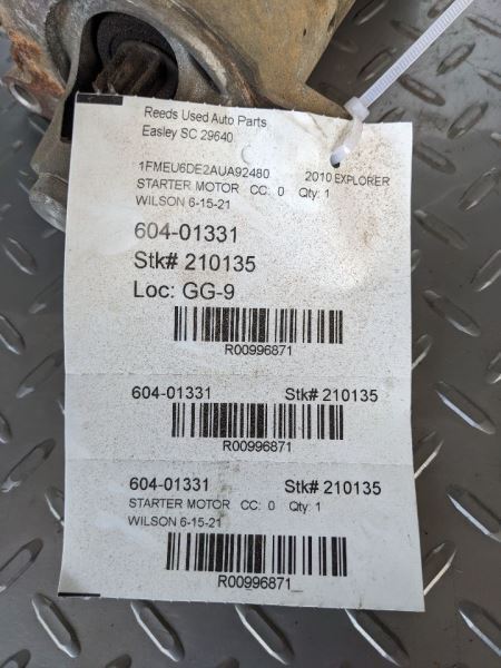 Starter Motor Fits 05-10 EXPLORER 996871