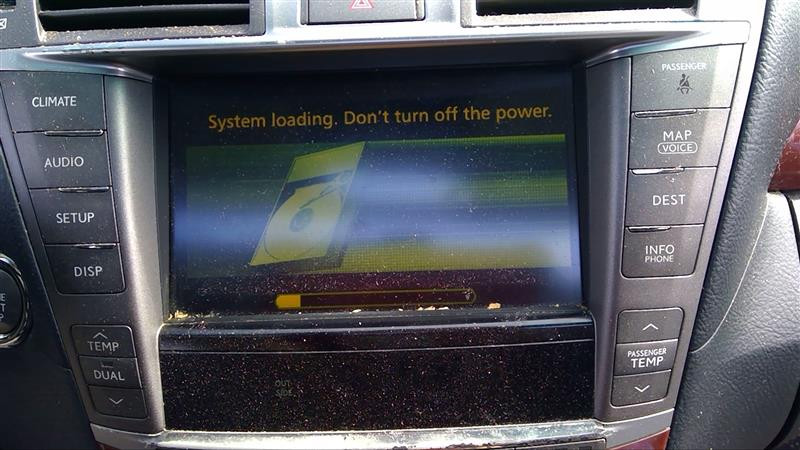 2010-2012 Lexus LS460 Navigation GPS Screen Menu Info Nav HVAC Panel Stereo Oem