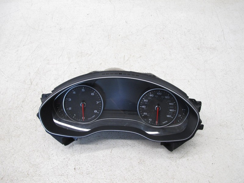 14-15 AUDI C7 A6 SPEEDOMETER INSTRUMENT GAUGE CLUSTER 180 MPH OEM 041524