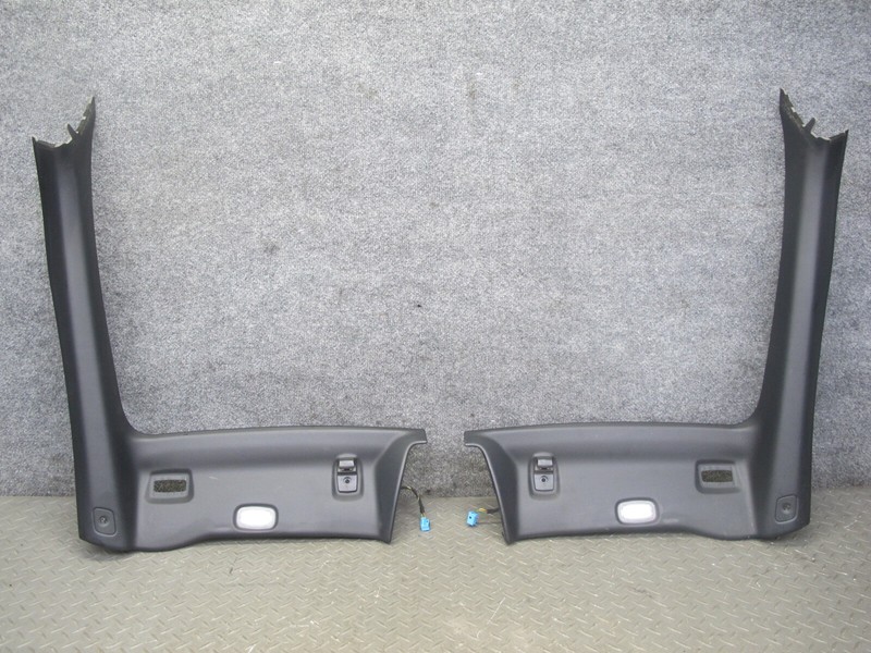 2012-2016 MERCEDES R172 SLK RIGHT LEFT SIDE A-PILLAR TRIM COVER PANEL BLACK SET