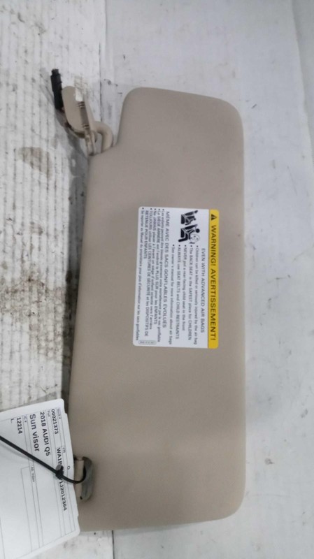 2018 Audi Q5 Sun Visor White Used OEM Part 473703 4DR SUV 98k Miles