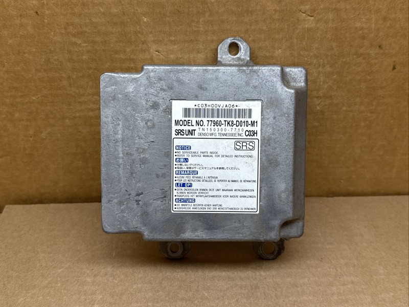 2012 Honda Odyssey SRS Air Bag Airbag Control Module OEM 77960-TK8-D010-M1