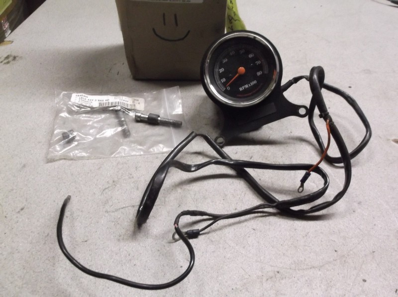 Harley Davidson Tachometer 0-80 RPM w/ Bolts and Spacers *FREE SHIPPING*