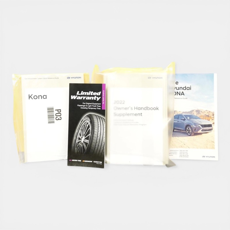 2018-2023 HYUNDAI KONA OWNER MANUAL - COMPLETE SET GUIDE & CASE OEM