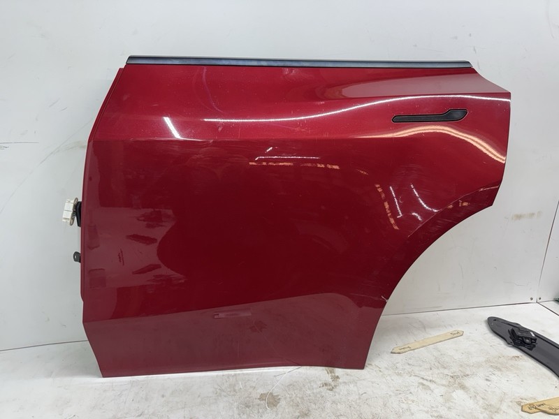 20-24 Tesla model Y rear left driver side door shell Red 49001