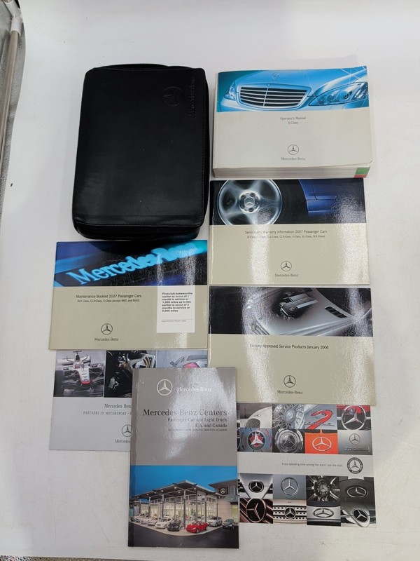 2001 Mercedes Benz S Class 550, 600,65 AMG Owners Manual Set With Case
