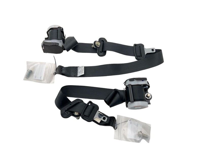 2019-2023 Mazda CX-9 Left And Right Rear 3RD Raw Seat Belt Set Of 2 Black