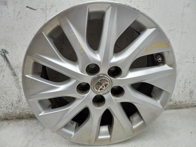 12 13 14 15 TOYOTA PRIUS WHEEL 15X6 ALLOY VIN DU 7TH & 8TH DIGIT