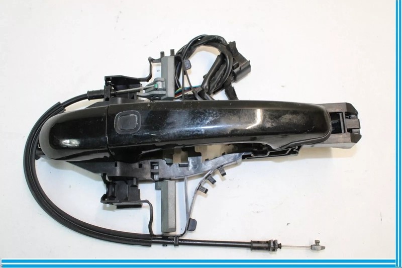 09-15 Jaguar XF X250 Front Right Side Exterior Door Handle W/ Bracket Black OEM