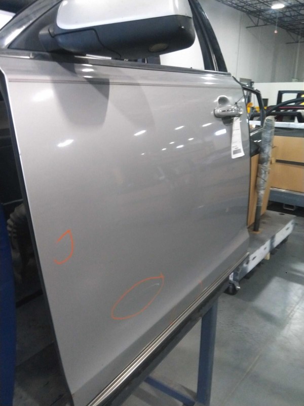 2010 Lincoln MKS Left Front Door Silver Dents & Scratches OEM 113475