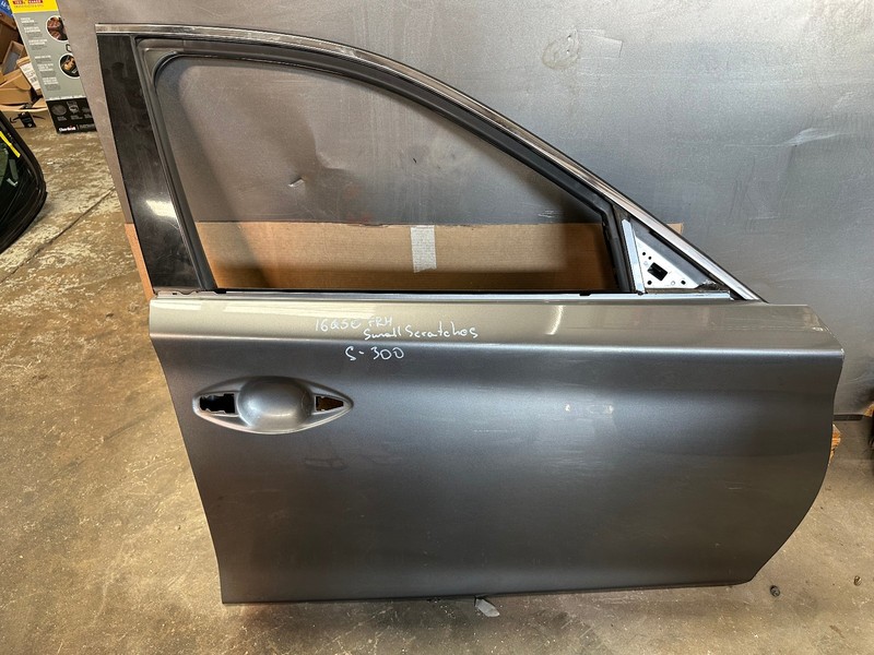 14-20 INFINITI Q50 FRONT RIGHT PASSENGER SIDE DOOR SHELL Gray OEM