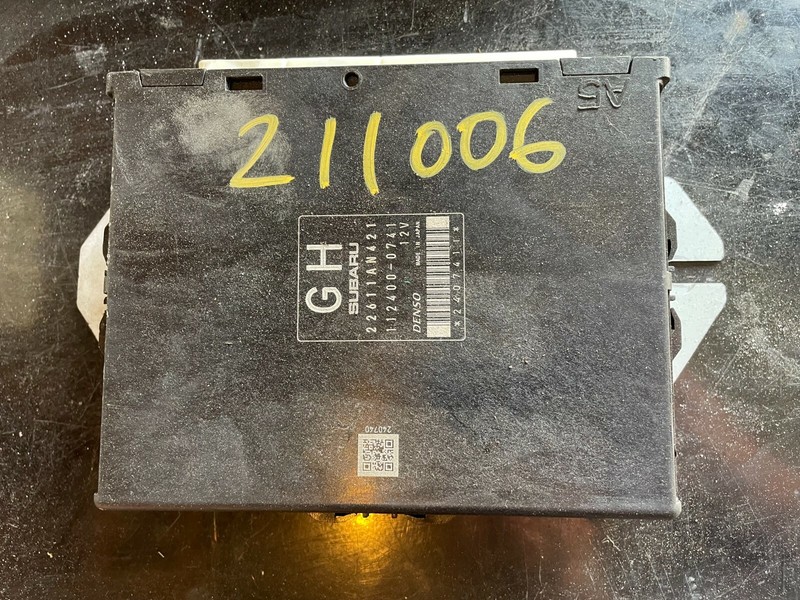 09 SUBARU FORESTER ENGINE COMPUTER EBX ECU PCM 22611an421