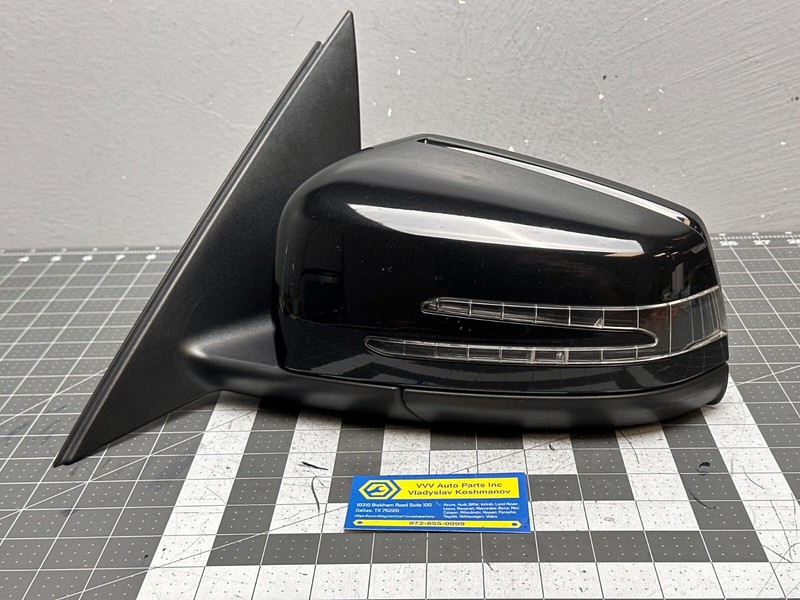 12-14 Mercedes C-class W204 LEFT SIDE REAR VIEW DOOR MIRROR Black 040U OEM