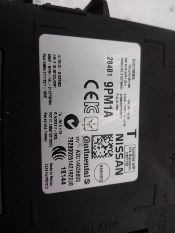 2019 INFINITI QX60 Body Control Module BCM OEM 284B19NR1A Used 3.5L 131K Miles