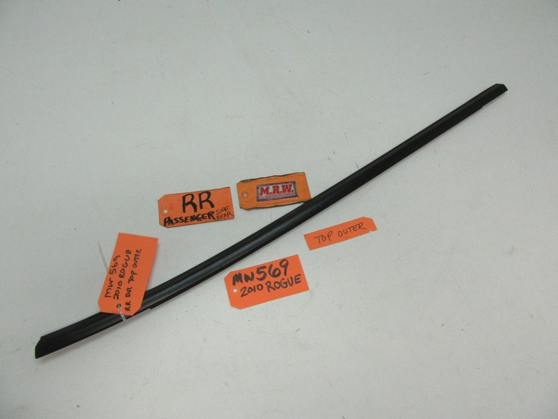 fits ROGUE REAR DOOR RUBBER TOP OUTER MOLDING GLASS WINDOW BELT STRIP RIGHT BACK