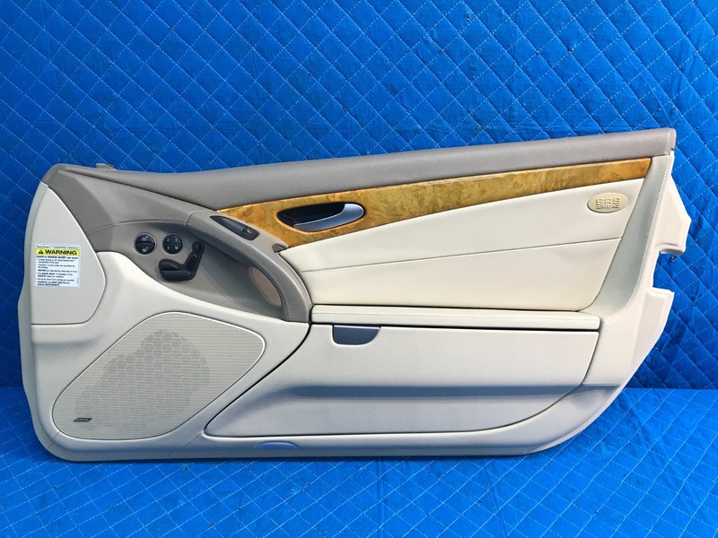 03-06 Mercedes R230 SL500 Right Passenger Interior Door Panel Tan Gray OEM