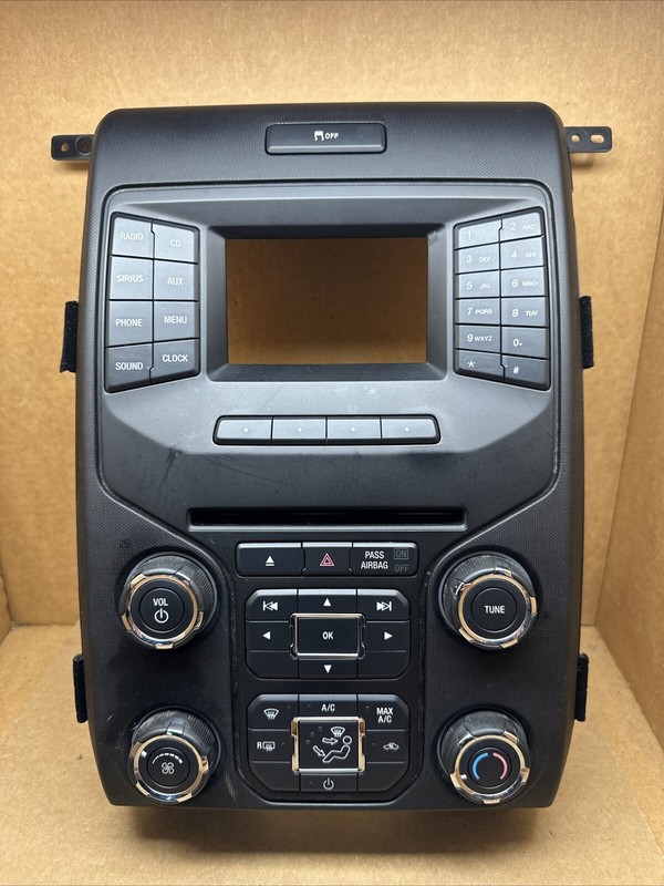 2013-2014 Ford F150 AC Temperature Control and Radio Bezel OEM DL3T18A802BD3JA6