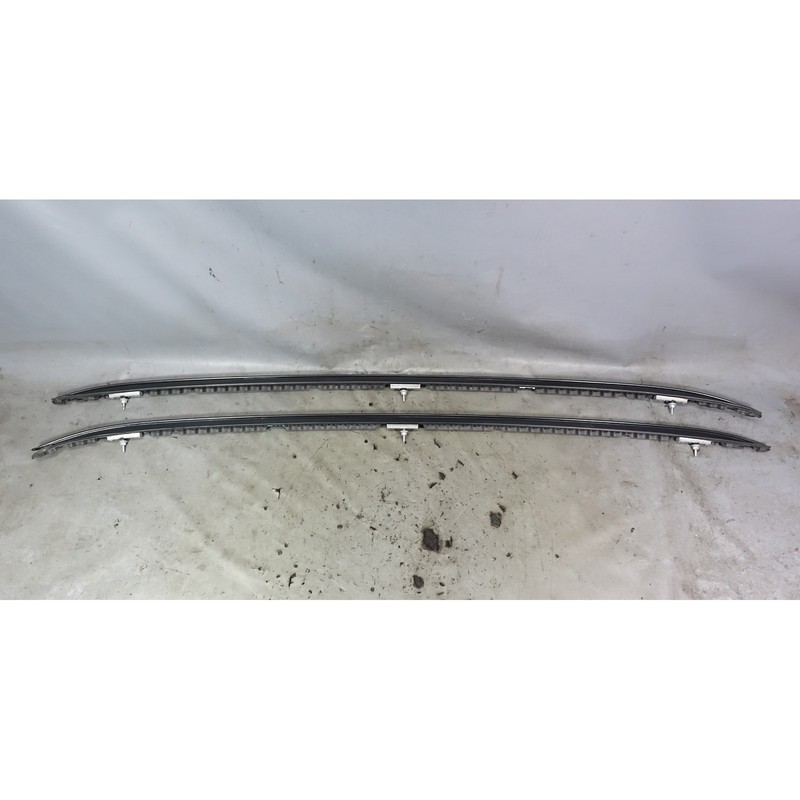 2014-2018 BMW F15 X5 Factory Roof Railing Rail Pair Moulding Black OEM