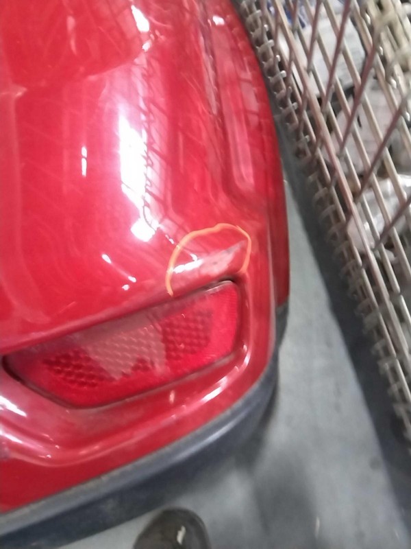 2016 Dodge Journey OEM Red Bumper Assembly - Used, Scratches, 132k Miles