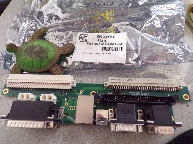 AT Systems Tech Inc Assy # SA3335 Ver. D SA3335 Board Backplane Cashlink 1 Assy