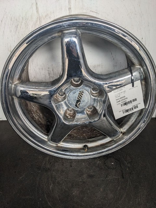 Wheel 17x9-1/2 Rear 5 Spoke Silver Fits 94-96 CORVETTE 1179341