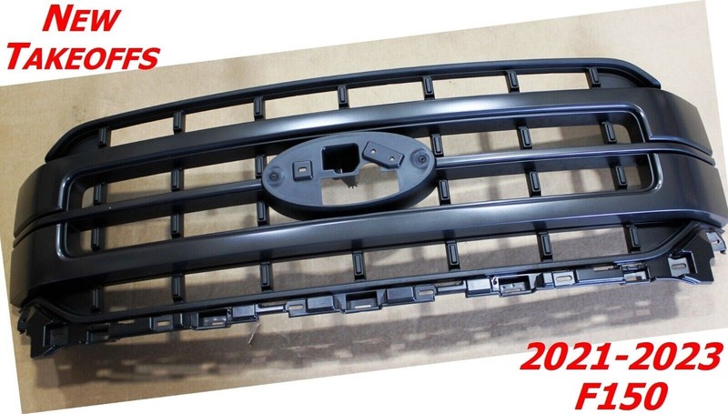 New Take Off F-150 Sport Lariat Grille Fits 2021 2022 2023 Ford Trucks GRAY