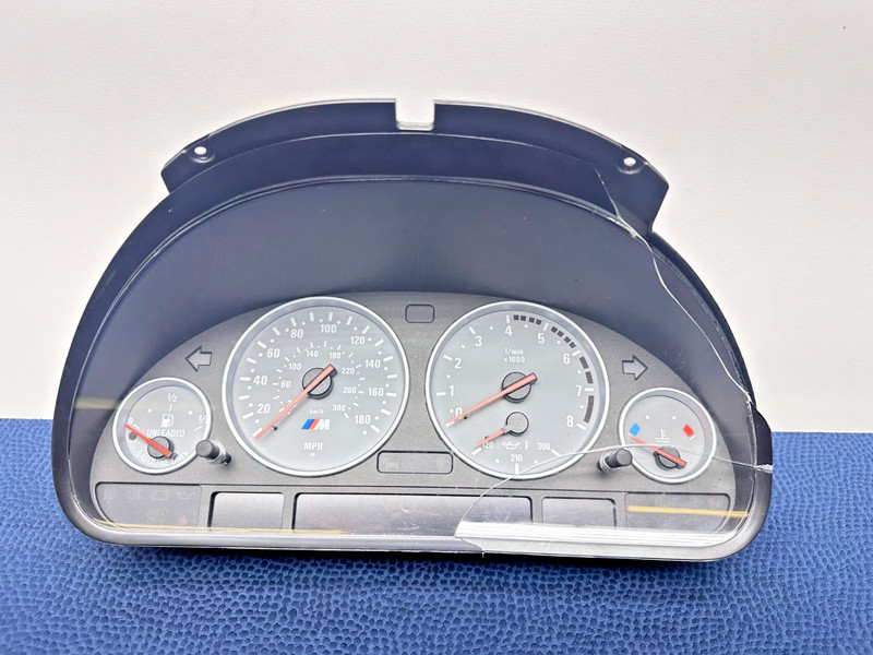 00–03 BMW E39 M5 Manual Dash Instrument Cluster Speedometer Gauge Grey 124k OEM