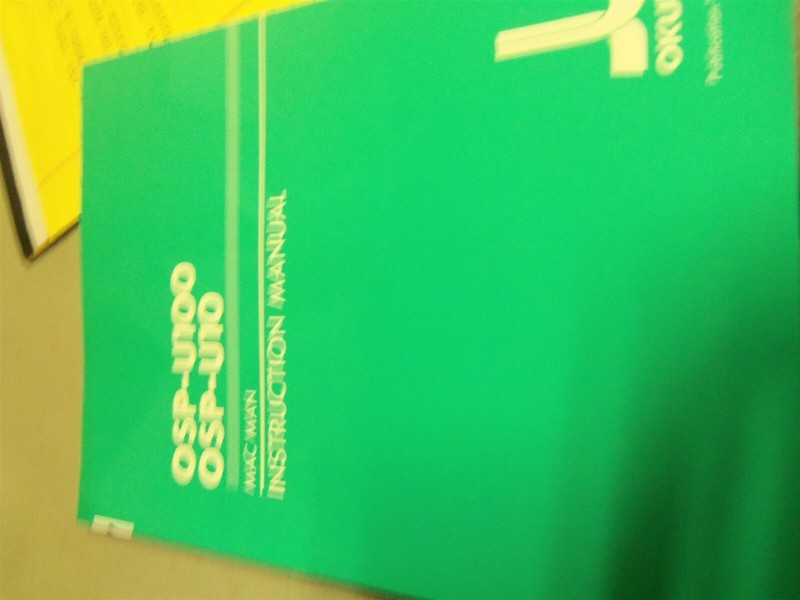 Okuma CNC Systems OSP-U100 Mac Man Instruction Manual #159 *FREE SHIPPING*
