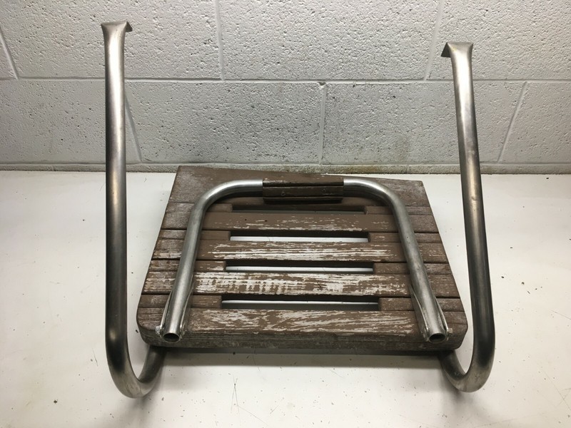 M1 Teak Flip Down Ladder Swim Board Step