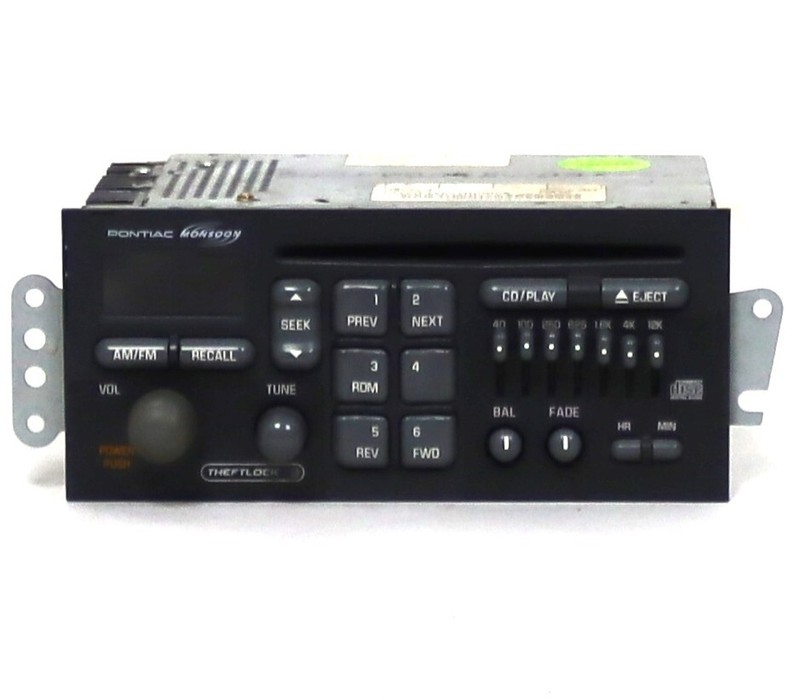 1998-2002 Firebird Trans AM WS6 Monsoon Radio AM FM CD Player Audio GM 16257152
