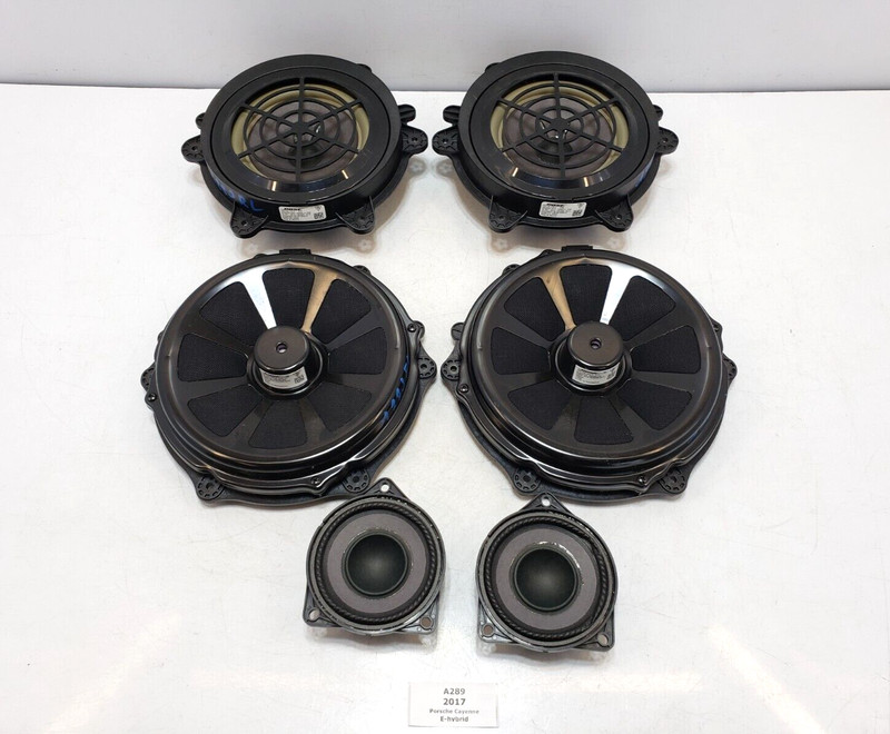 ✅ 11-18 OEM Porsche Cayenne 958 Front Rear Left Right Speaker Tweeter Bose SET