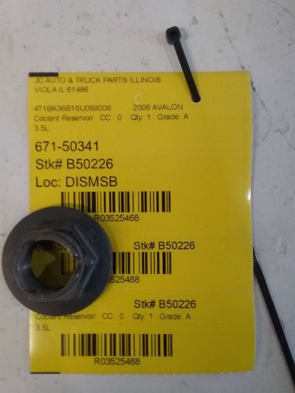 Coolant Reservoir Fits 05-12 AVALON 3525468