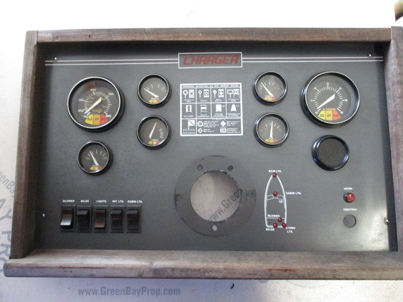1988 Charger 1910 Cruiser 4.3L Dash Panel with Gauges and Switches