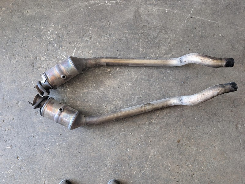 2PC Right & Left Exhaust Downpipe Set 2018 Jaguar XE S 82276765 2019