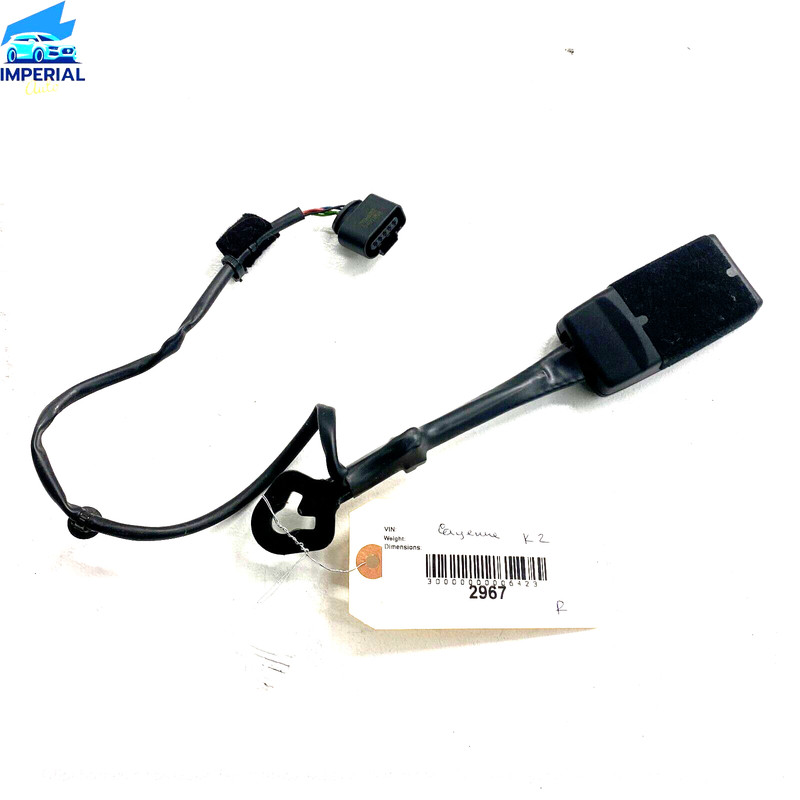 2011-2018 PORSCHE CAYENNE Front Right Belt Latch Seat Belt Buckle Black OEM