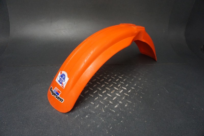 1985 CR500 Honda OEM Front Fender Wheel Cover Plastic (Flash Red/ Orange)