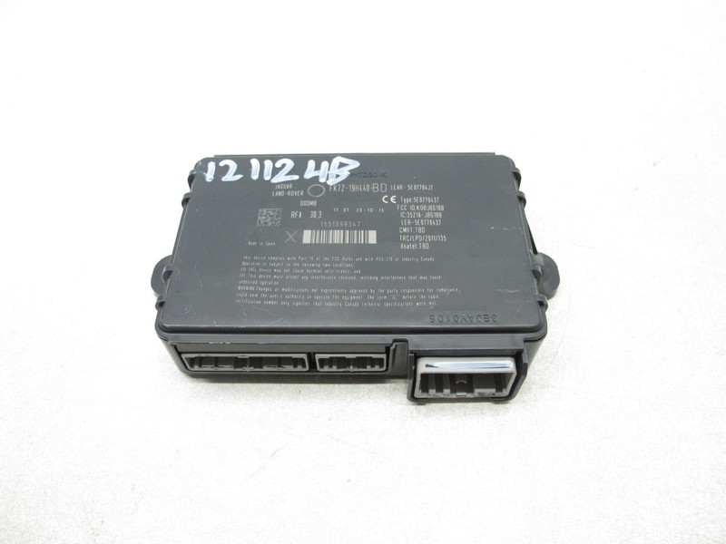 16-17 JAGUAR X260 XF KEYLESS ENTRY COMPUTER CONTROL MODULE OEM 121124B