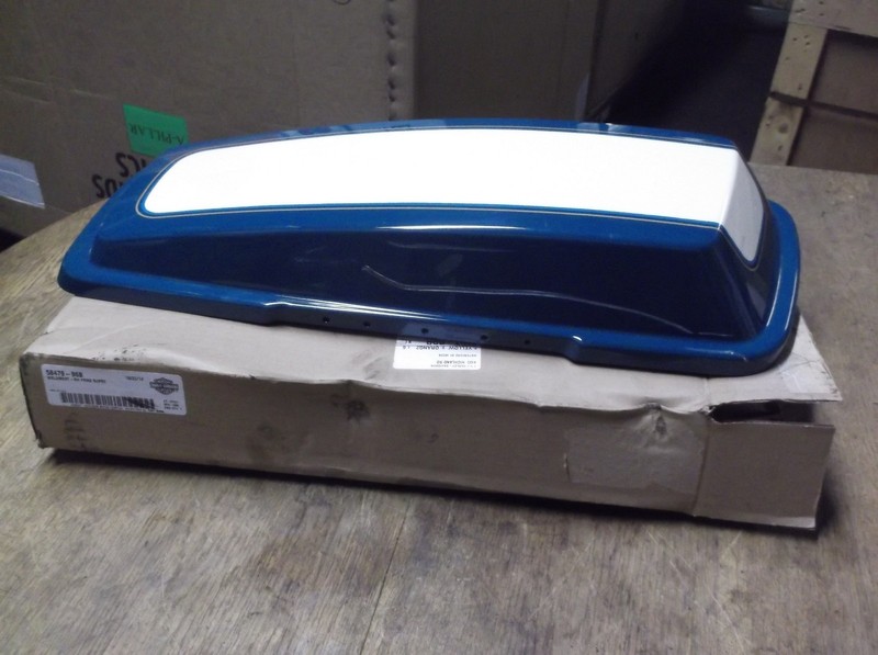 Harley Davidson 79104-03A Blue White Saddlebag Lid 79092-93B *FREE SHIPPING*