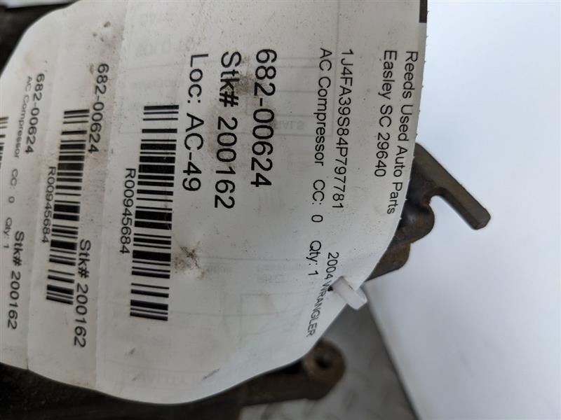 AC Compressor Fits 03-06 WRANGLER 945684