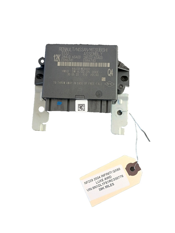 2023-2024 Infiniti QX60 Parking Assist Control Module Unit 3.5L OEM 28532-6SA0D