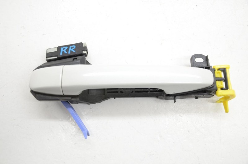 White Passenger Right Rear Exterior Door Handle Fits 15-21 WRX