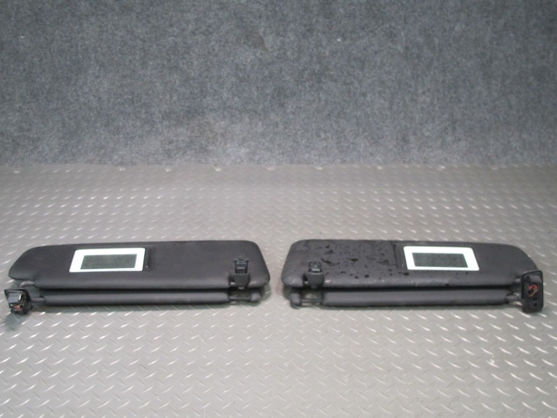 2011-2014 PORSCHE CAYENNE 958 FRONT SUN VISOR SHADE RIGHT & LEFT SIDE BLACK SET
