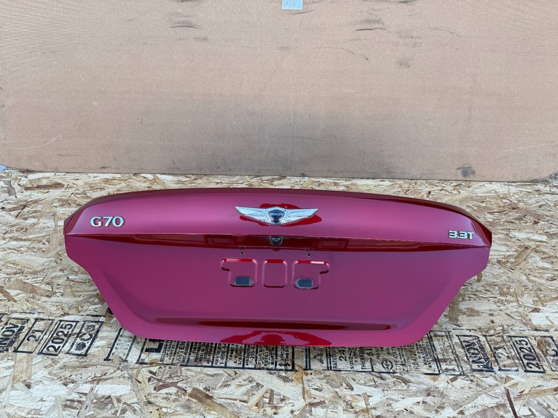 GENESIS G70 2019-2021 OEM REAR TRUNK LID DECK ASSEMBLY (RED)